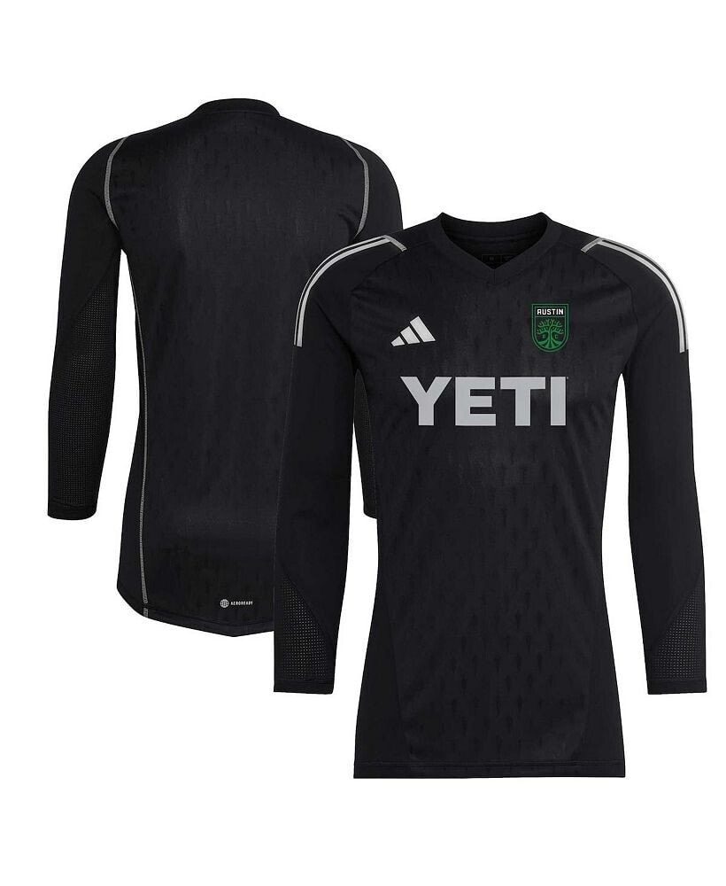 adidas men's Black Austin FC 2023 Goalkeeper Long Sleeve Replica jersey