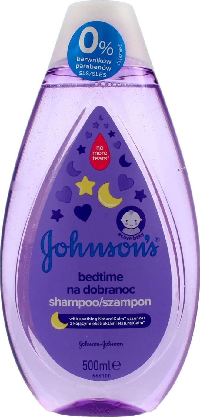 Johnsons Bedtime  Детский шампунь  с расслабляющим ароматом и оттенком лаванды 500 мл