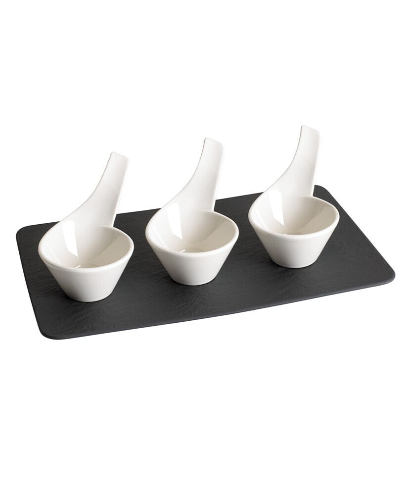 Villeroy & Boch new Wave Dip Bowl Set, 4 Pieces