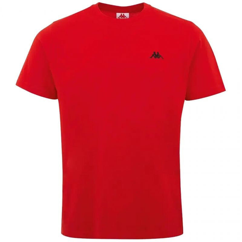 Мужская футболка спортивная  красная однотонная Kappa ILJAMOR M 309000 18-1664 T-shirt