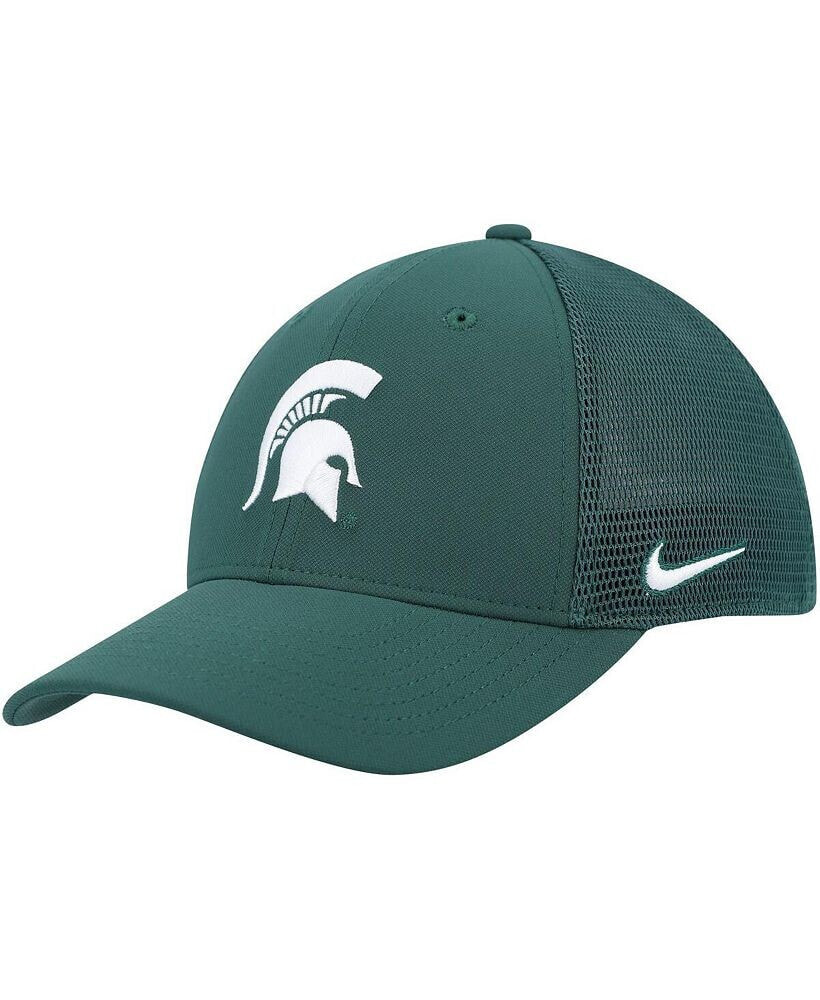 Nike men's Green Michigan State Spartans Legacy91 Meshback Swoosh Performance Flex Hat