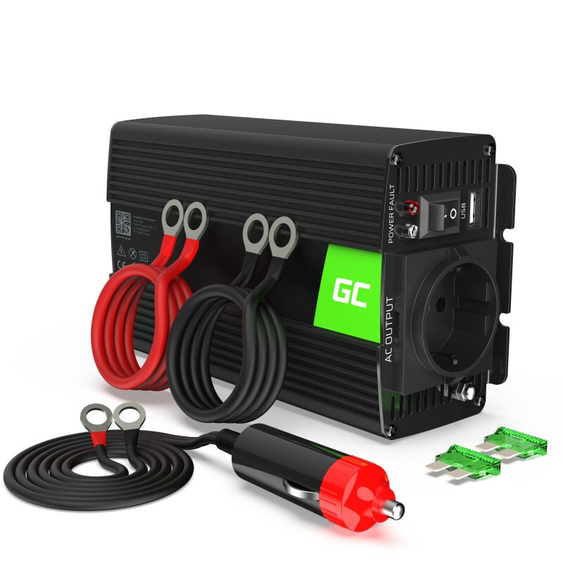 Green Cell INV05DE адаптер питания / инвертор Авто 300 W Черный
