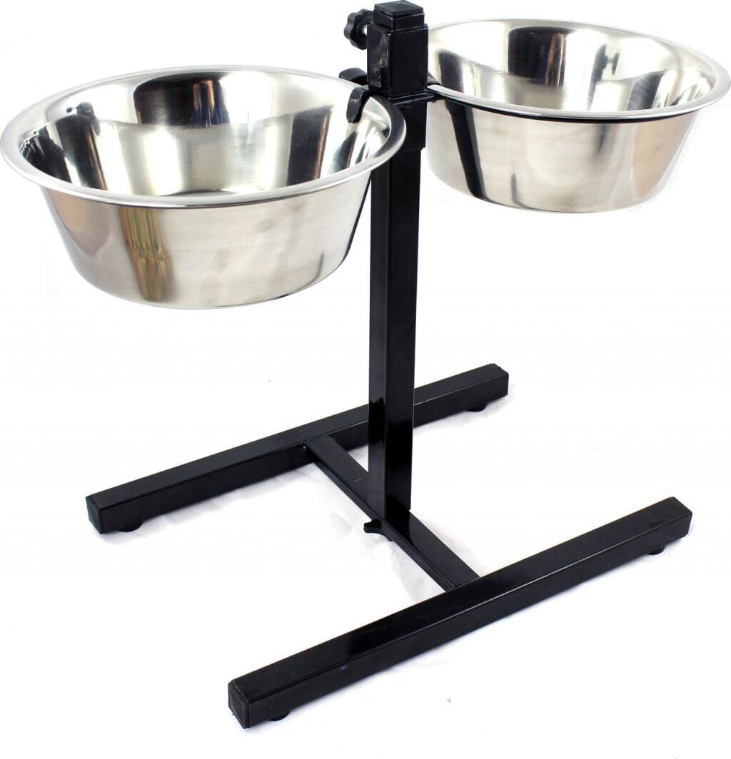 Barry King Adjustable stand with bowls 4.7 L 2 pcs.