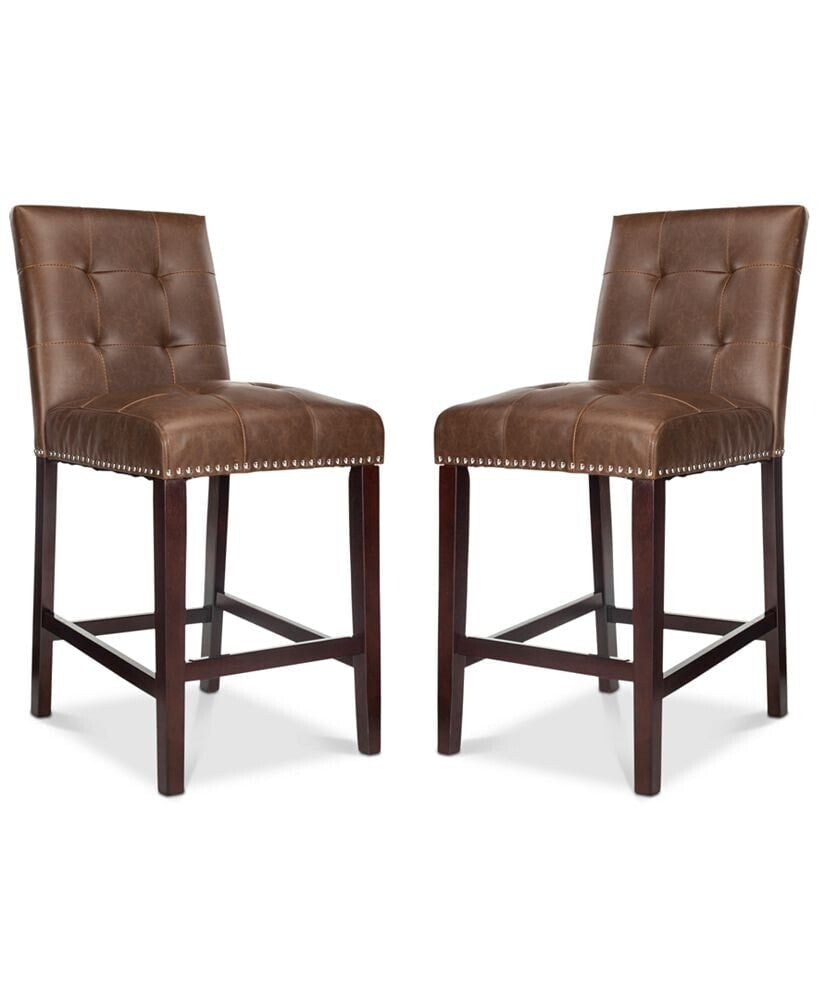 Ora Faux Leather Counter Stool (Set Of 2)