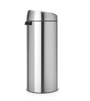 Brabantia Touch Bin - 30L - 30 L - Round - Plastic,Stainless steel - Manual - Stainless steel - 29 cm