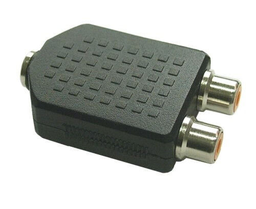 InLine 99346 кабельный разъем/переходник 3.5mm 2xCinch Черный