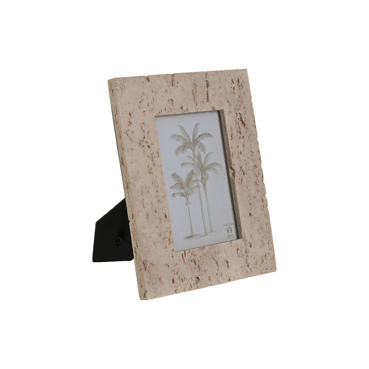 Photo frame Home ESPRIT Beige Resin Crystal Marble Urban 18 x 2 x 22 cm