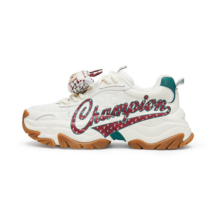 Champion Chunky Sneakers Men Low-Top Milk White/Team Red