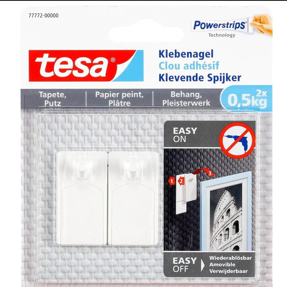 TESA 2 Adhesive Nail 0.5Kg For Wallpaper & Plaster