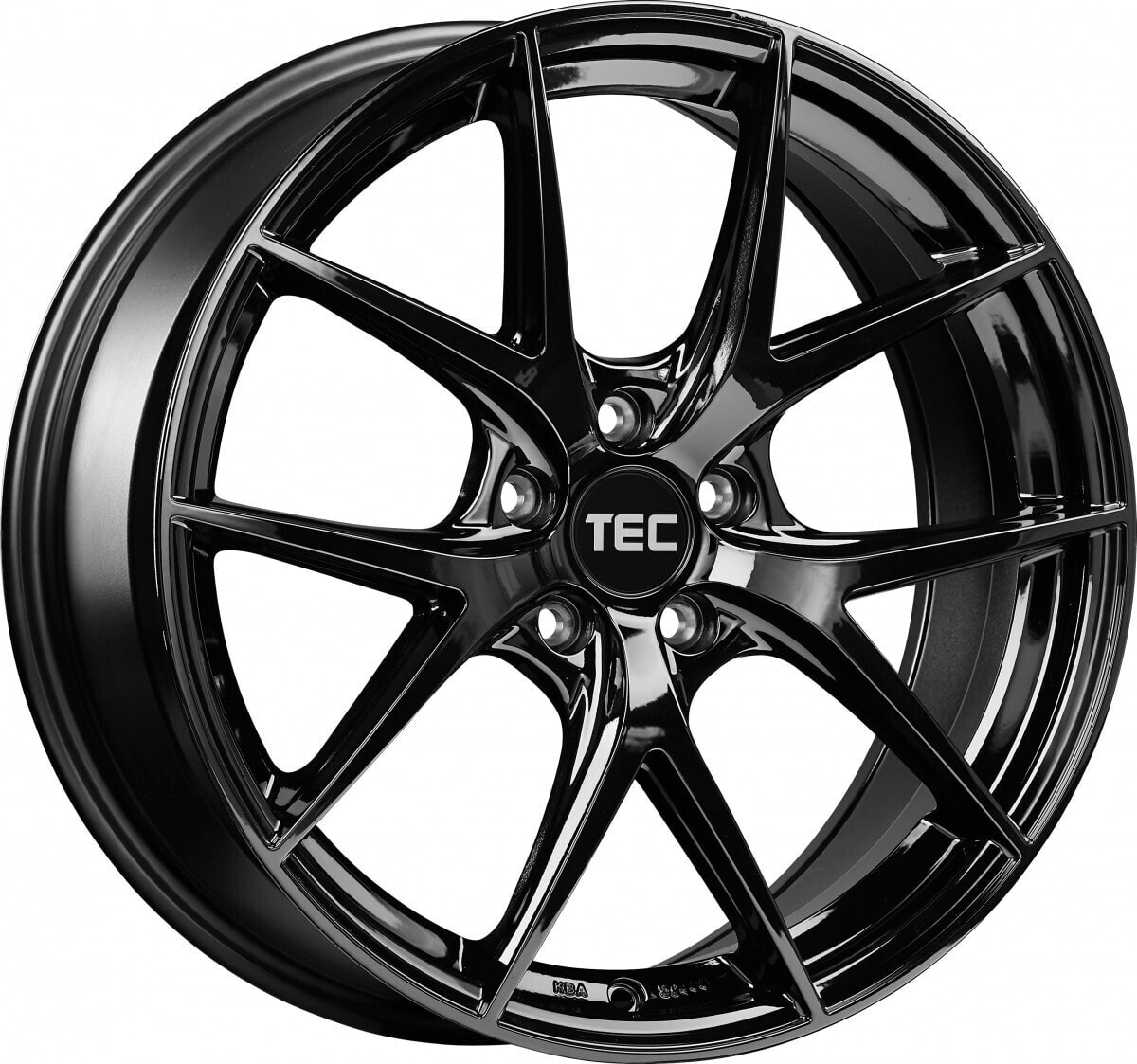 Колесный диск литой TEC Speedwheels GT6 EVO black-glossy 9x19 ET37 - LK5/114.3 ML72.5