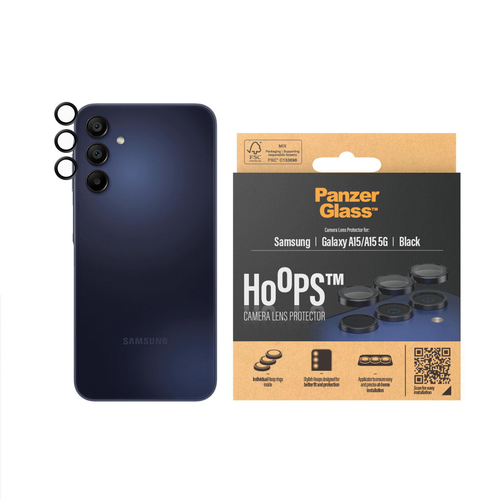PanzerGlass Hoops Samsung Galaxy New A14 A14 5G Black