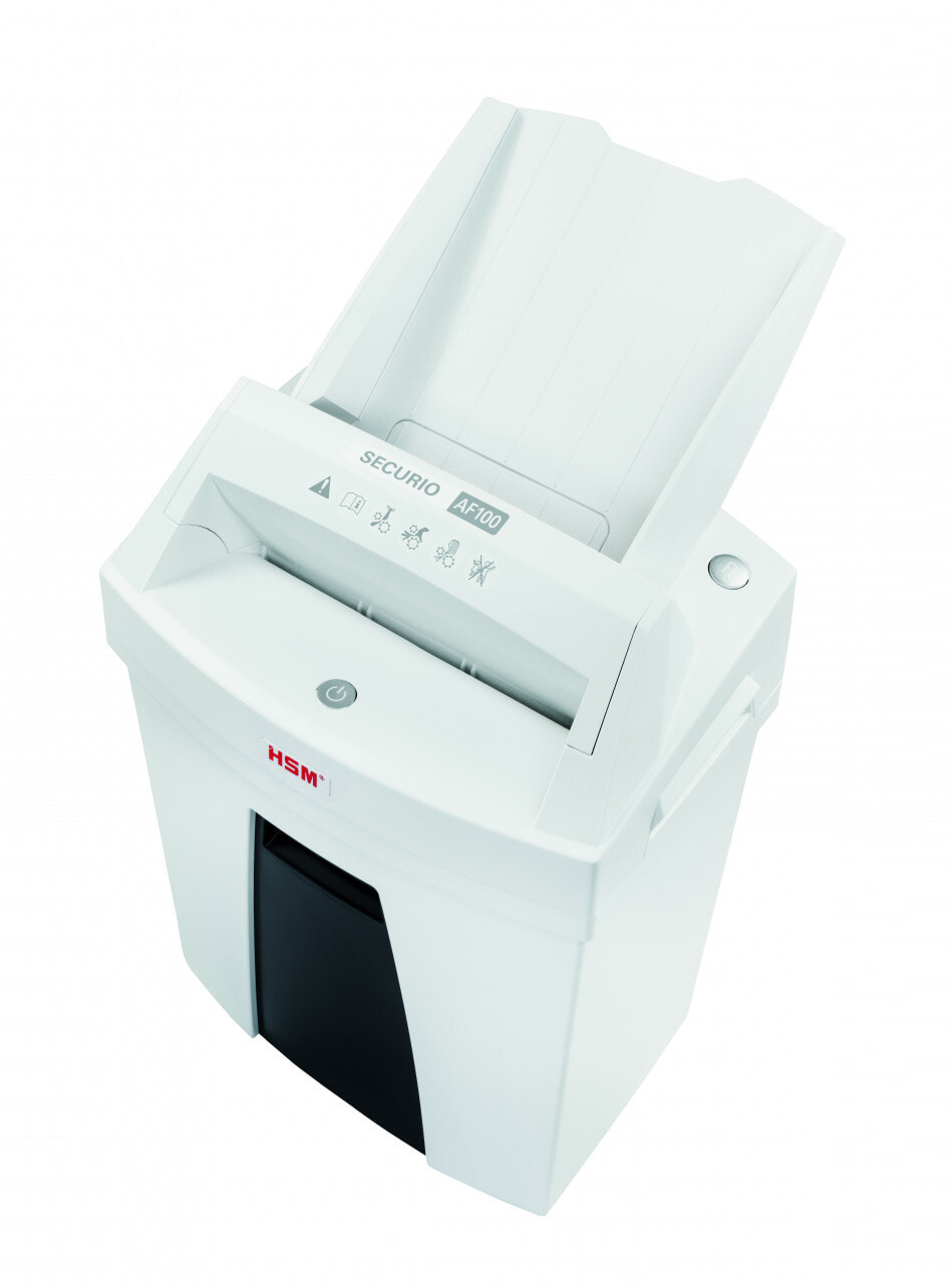 HSM Securio AF100 измельчитель бумаги Particle-cut 22,5 cm 60 dB Черный, Белый 2063111