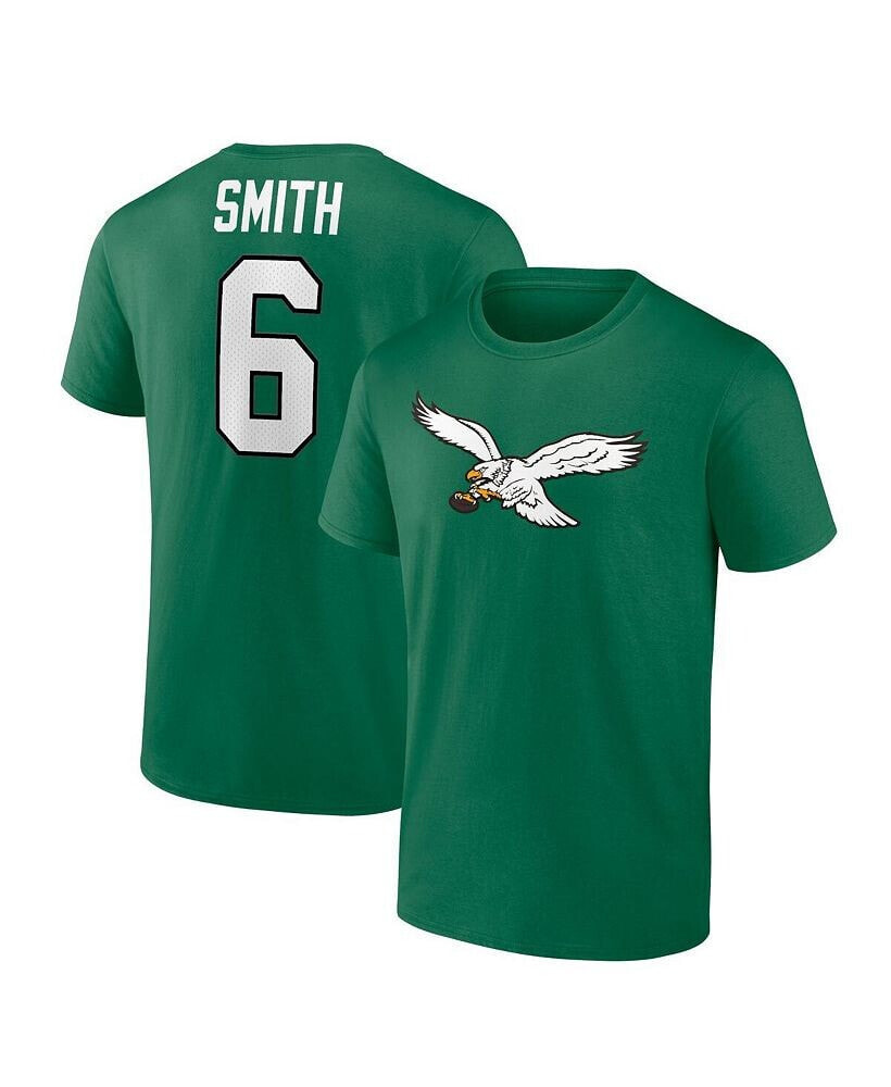 Fanatics men's Branded DeVonta Smith Kelly Green Philadelphia Eagles Alternate Icon Player Name and Number T-shirt