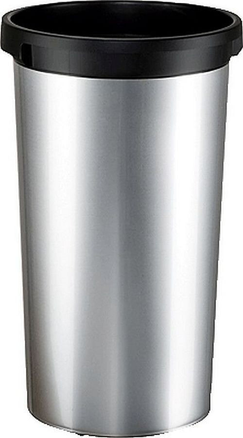 Vileda litter bin 50L silver (000344)