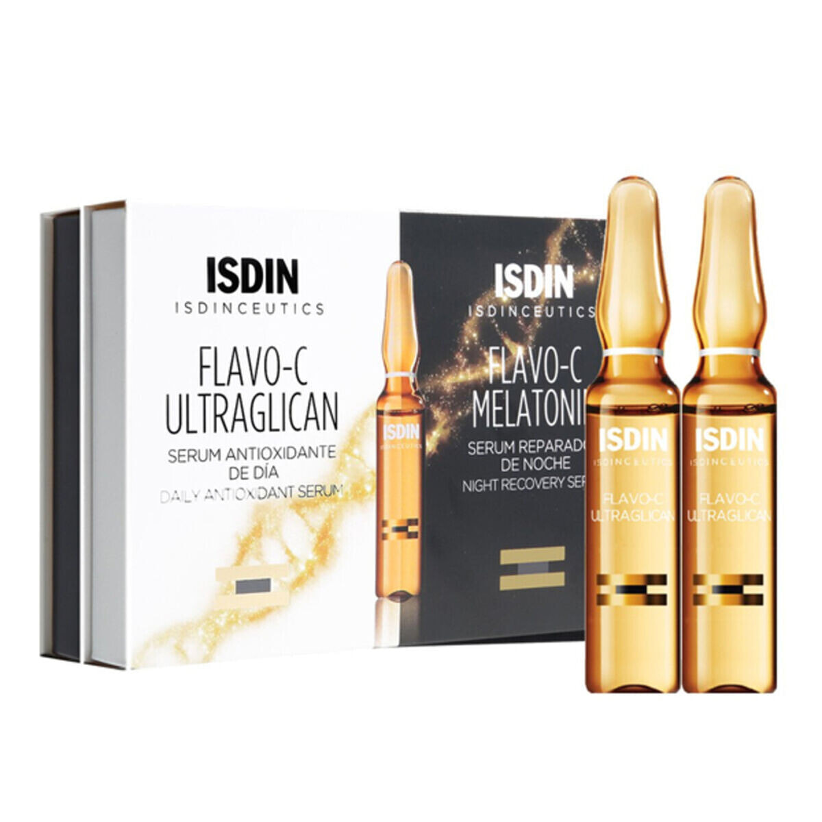 Антиоксидантная сыворотка Melatonin + Ultraglican Isdin Isdinceutics C (20 uds) 20 Предметы