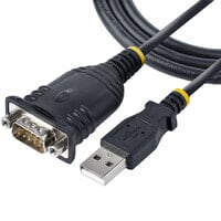 StarTech.com 1P3FP-USB-SERIAL гендерный адаптер DB-9 USB тип-A Черный