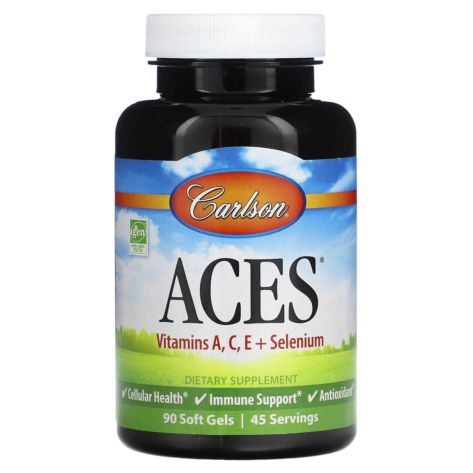 Carlson, ACES, витамины A, C, E + селен, 50 мягких таблеток
