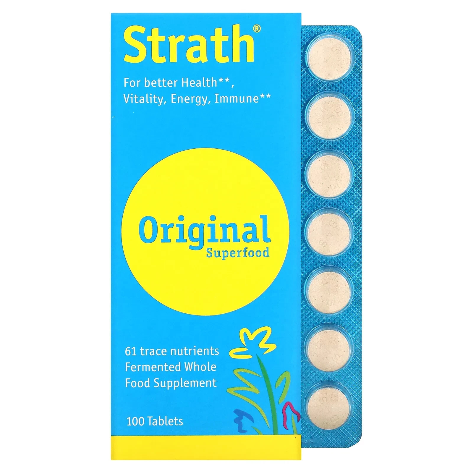 Strath by Bio-Strath, Original Superfood, 100 Tablets