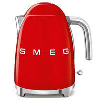 SMEG electric kettle KLF03RDEU (Red) - 1.7 L - 2400 W - Red - Plastic - Stainless steel - Water level indicator - Overheat protection