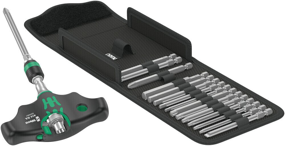 Wera Bit-Schraubendreher-Set Kraftform Kompakt 400 RA Set 1, 17 teilig