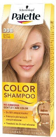 Schwarzkopf Palette Color Shampoo nr 308 Оттеночный шампунь с натуральными маслами, оттенок золотистый блонд