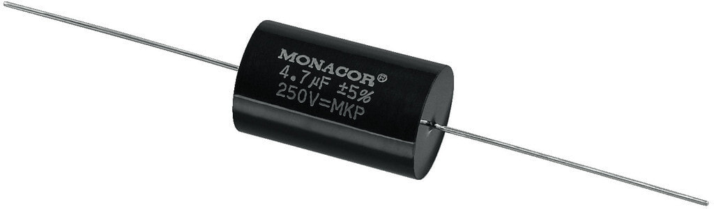 Monacor MKPA-47 конденсатор Черный Цилиндрический