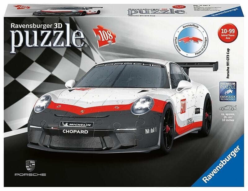 3D пазл Ravensburger Porsche GT3 Cup Кубок Порше