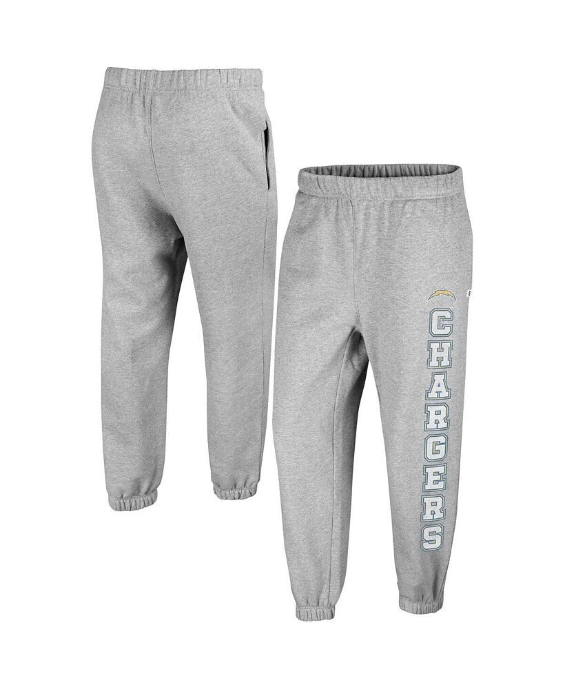 '47 Brand women's Gray Distressed Los Angeles Chargers Double Pro Harper Jogger Sweatpants