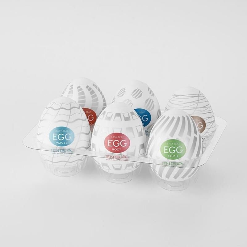 Виброяйцо или вибропуля Pack of 6 Tenga Eggs Standard Package