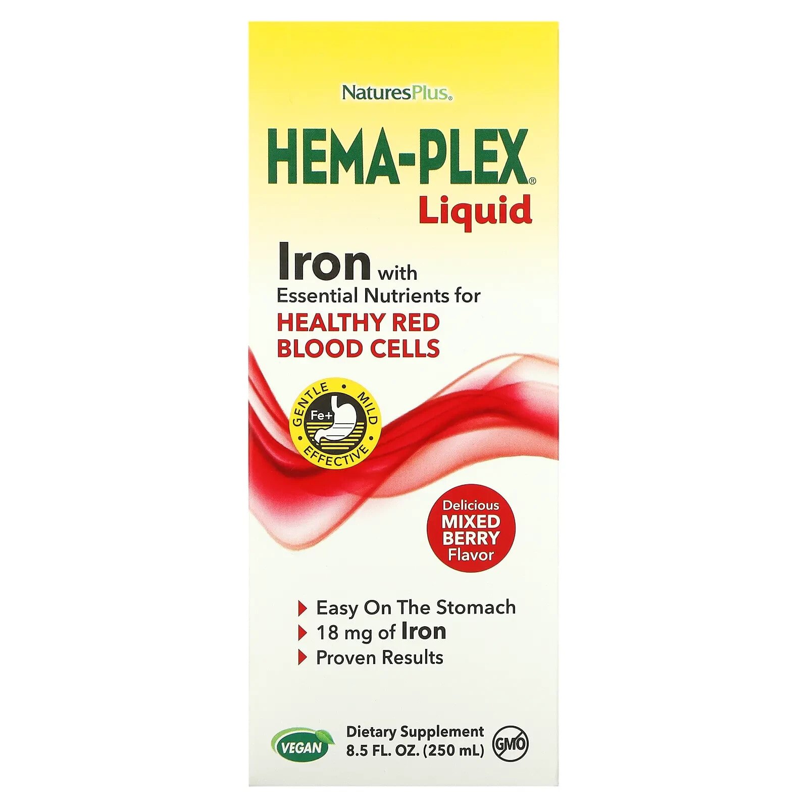 Hema-Plex Liquid, Mixed Berry, 8.5 fl oz (250 ml)