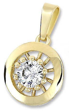 Gold pendant with crystal 246 001 00478