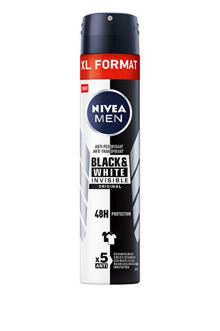 Nivea Men Black&White Invisible Antiperspirant Spray Черное-белое мужской невидимый антиперспирант-спрей 200 мл