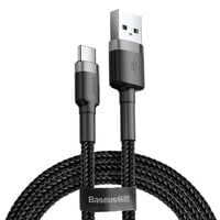 Baseus CATKLF-CG1 - 2 m - USB A - USB C - Black - Grey