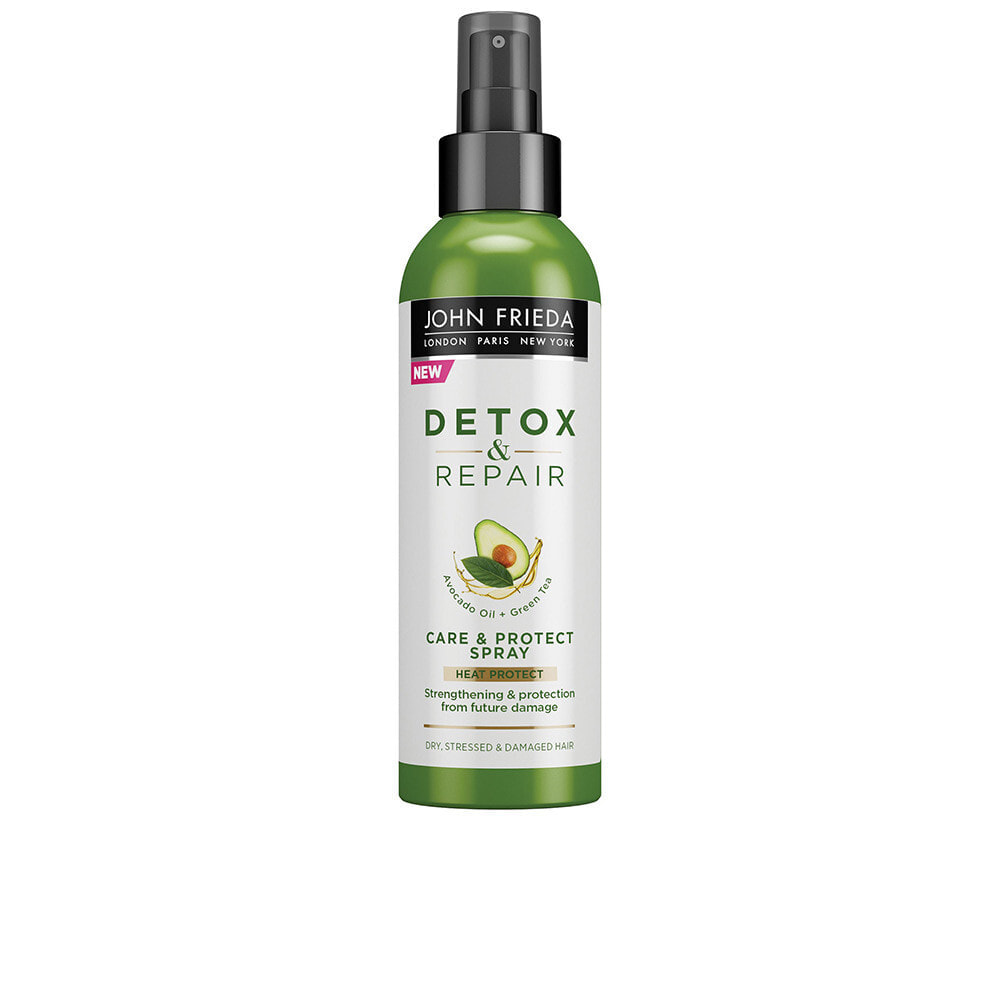 John Frieda Detox & Repair Care & Protect Spray Защитный спрей для волос с  маслом авокадо и зеленым чаем 100 мл
