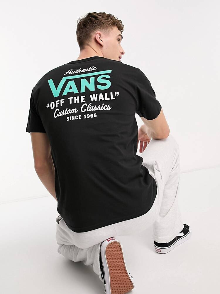 Vans Unisex – Holder Street – T-Shirt in Beige mit Rückenprint