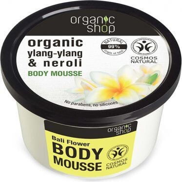 Organic Shop Bali Flower Body Mousse Цветочный мусс для тела, смягчающий и восстанавливающий упругость кожи 250 мл