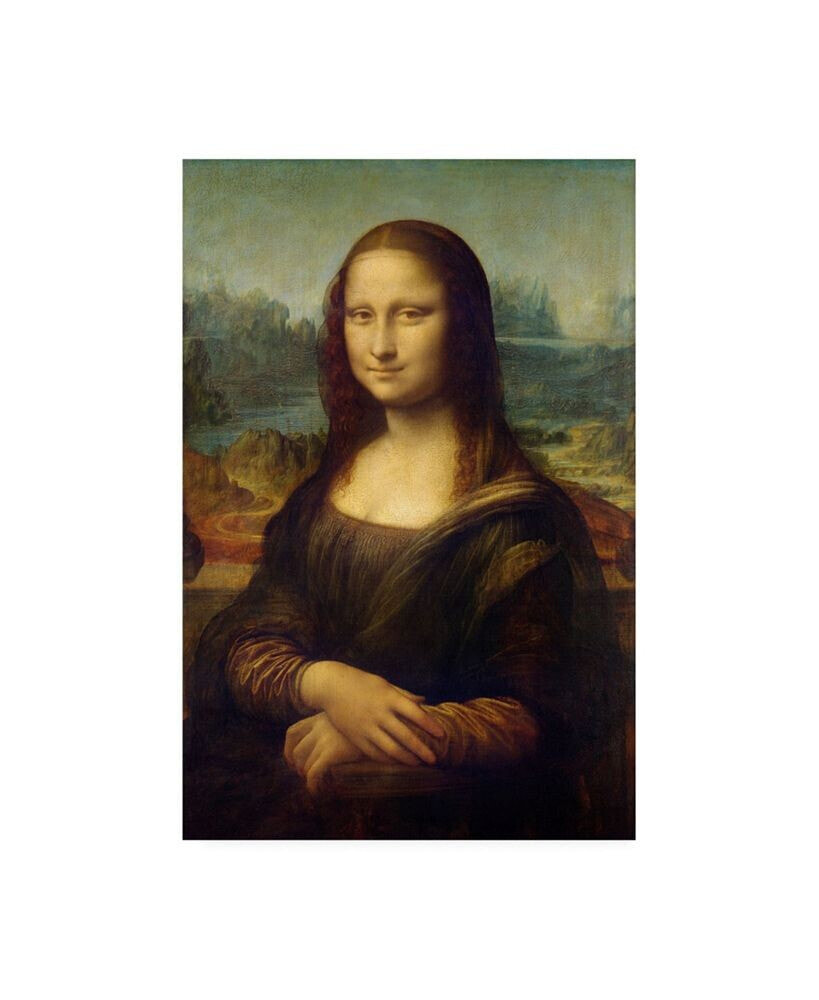 Trademark Global leonardo Da Vinci Mona Lisa Da Vinci Canvas Art - 15.5
