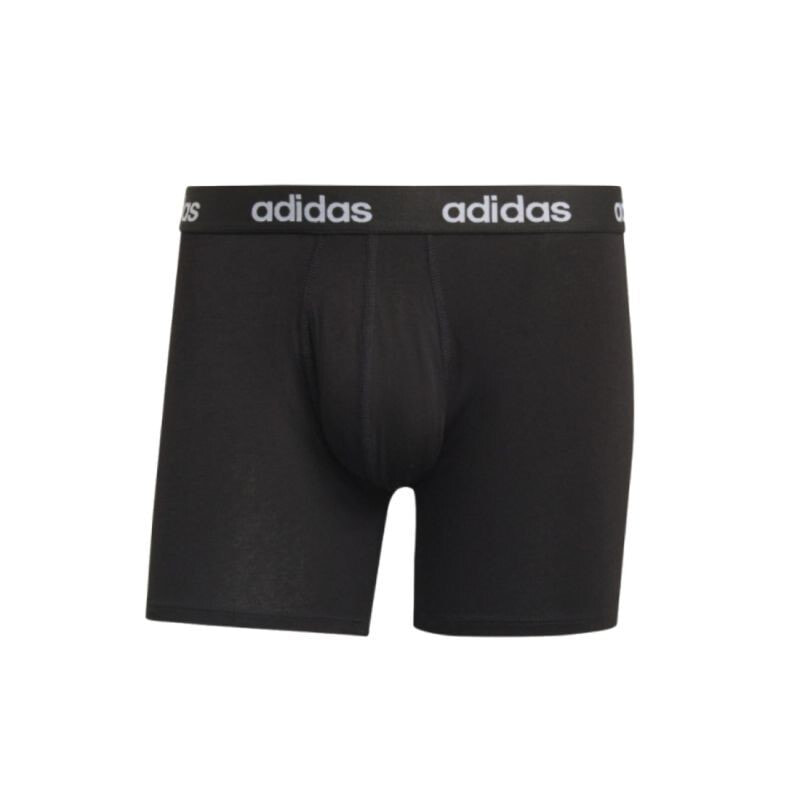 Мужские трусы боксеры черные  Underwear adidas Linear Brief Boxer 2 Pack M GU8888