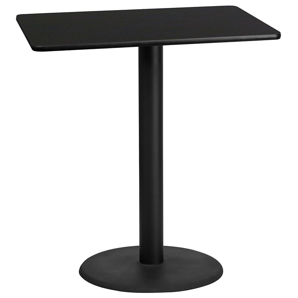 Flash Furniture 30'' X 42'' Rectangular Black Laminate Table