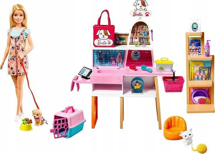 Lalka Barbie Mattel - Salon dla zwierzaków (GRG90)