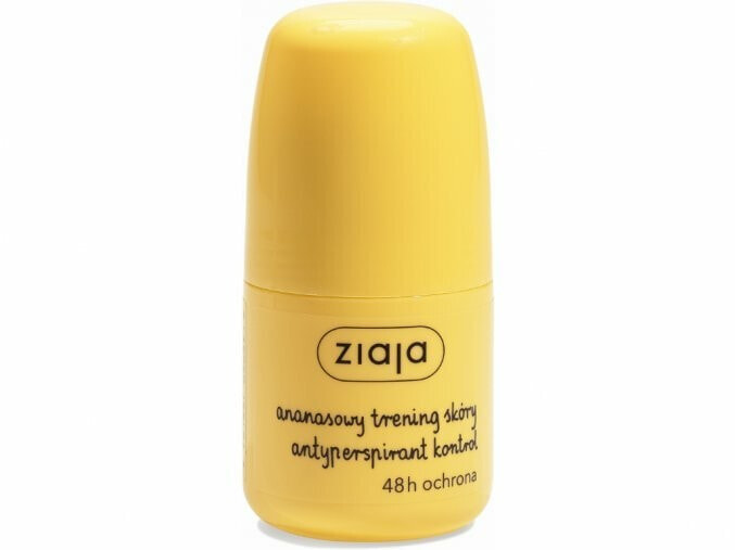 Ziaja Skin Care Pineapple Antiperspirant Женский антиперспирант с кофеином и экстрактом ананаса 60 мл