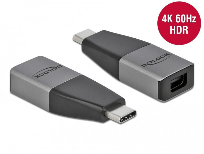 DeLOCK 64121 USB графический адаптер 4096 x 2160 пикселей Серый