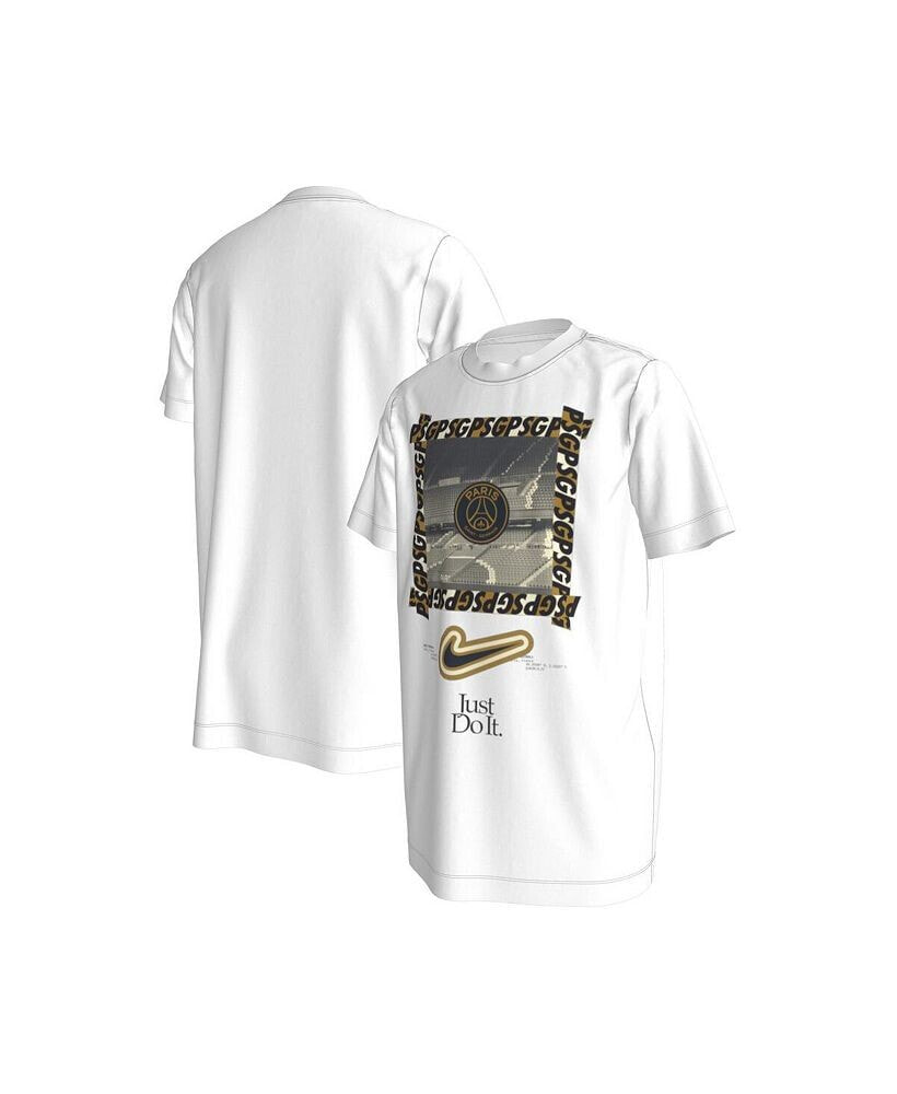 Nike big Boys and Girls White Paris Saint-Germain DNA T-shirt