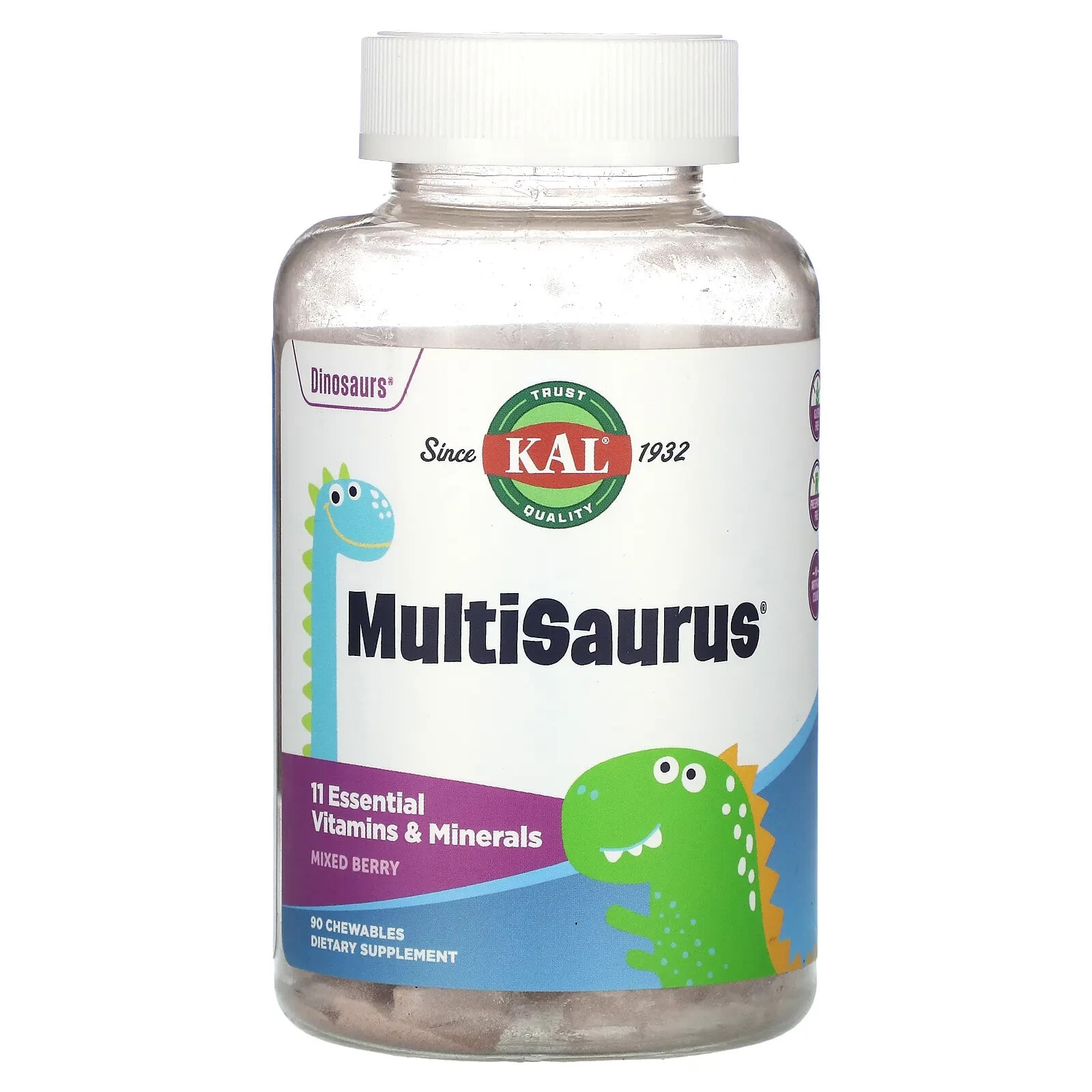 MultiSaurus, Mixed Berry, 60 Chewables