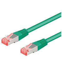 Goobay 2m CAT6a-200 сетевой кабель Зеленый 93742