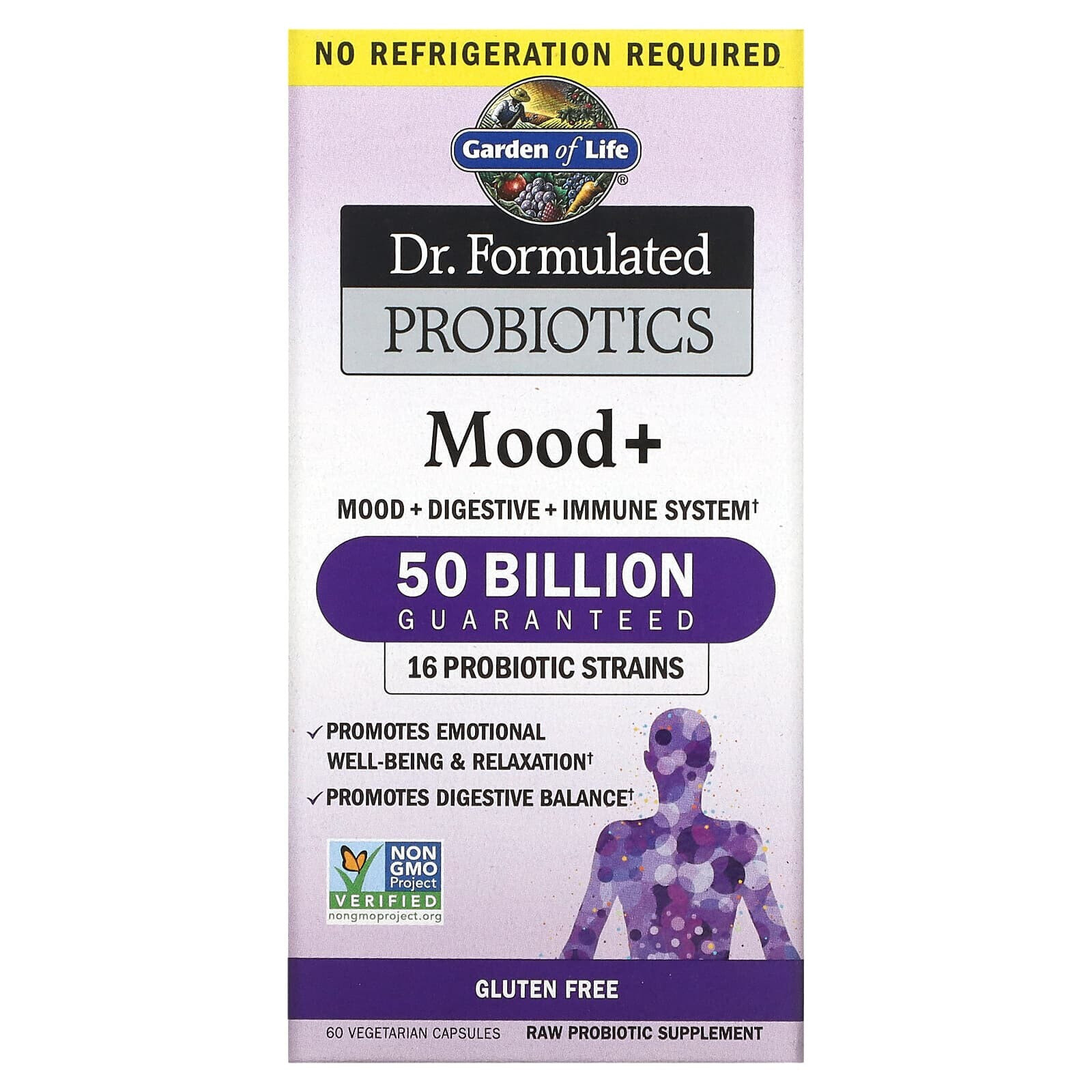 Dr. Formulated Probiotics, Mood+, 60 Vegetarian Capsules