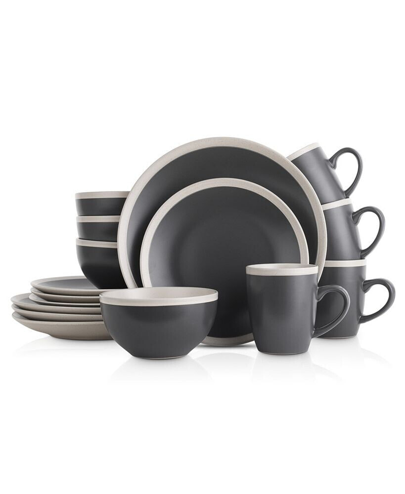 Stone Lain serenity 16 Pieces Dinnerware Set, Service For 4