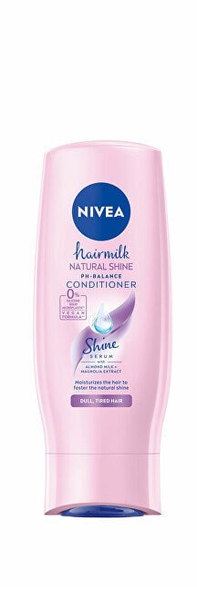 Nivea Hair Milk Nature Shine Care Conditioner Питательный кондиционер для блеска тусклых волос 200 мл