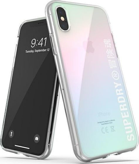 чехол силиконовый прозрачный iPhone X/Xs Superdry