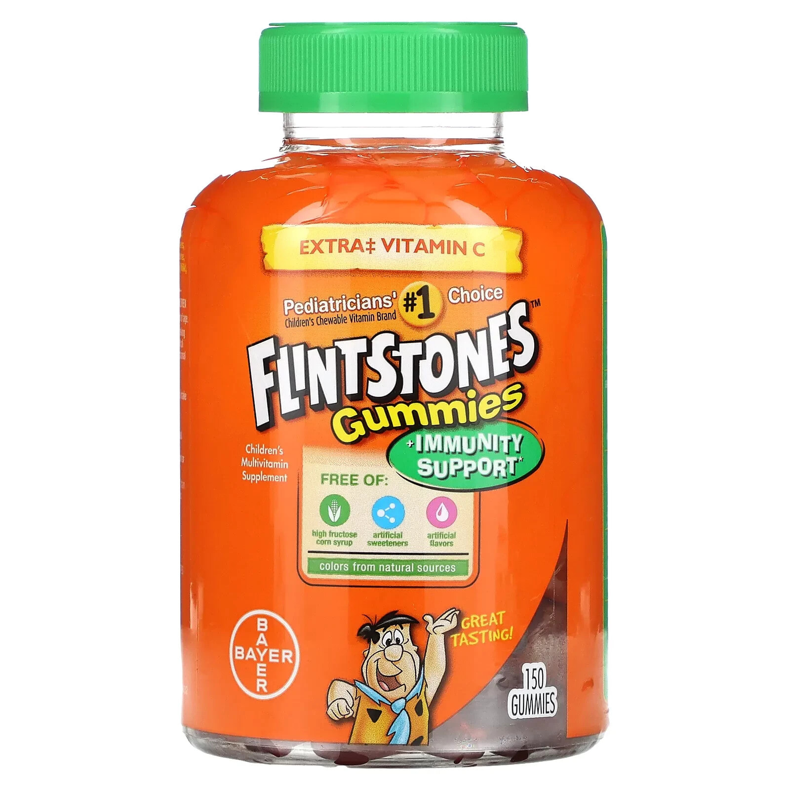 Flintstones, Gummies, мультивитаминная добавка для детей, 150 жевательных конфет